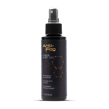 Black spray bottle of Molecule Anti-Fog on a white background